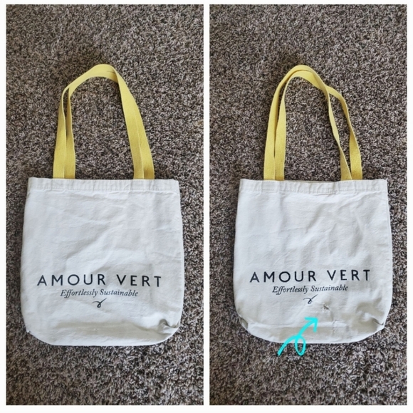 🛍 Amour Vert Small Cotton Tote Bag - Picture 5 of 5